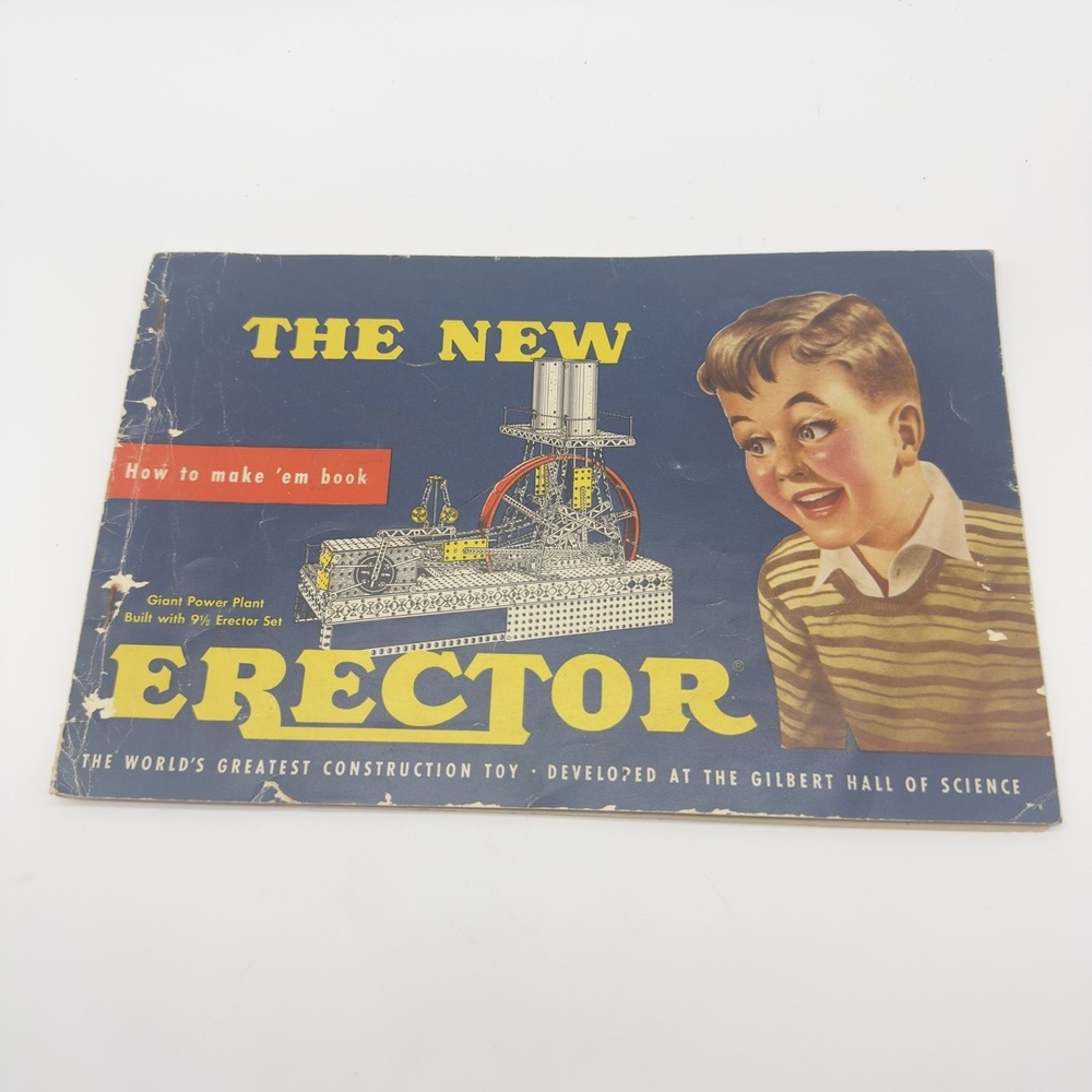 Gilbert Erector Set 1948 Instruction‎ Manual Vintage Mid 20th Century